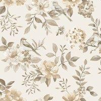 Holden Dcor Garden Bird Wallpaper in Light Sand