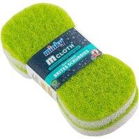 Minky Sponge Scourer Pack of 2 in Green