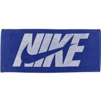 Nike Graphic Print Jacquard Towel in Mid Blue