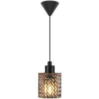 Nordlux Vintage Indoor Pendant Light Gold Glass E27 Retro - Mains Powered, IP20 in Amber