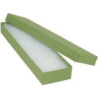 Nordara 12Pcs-Green Linen Cardboard Long Rectangular Gift Boxes in Green