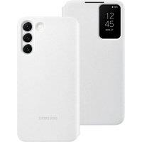 Samsung Official S22+ Smart Clear View Cover White in Cool White