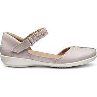 Hotter Women's Wide Fit 'Lake' Mary Janes in Taupe | Size: 5