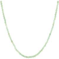 Gold Trip Women's Green Aventurine Beaded Necklace in Pale Green