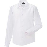 Russell Men's Collection Long Sleeve Tailored Ultimate Non-Iron Shirt in White | Size: 16.5 in