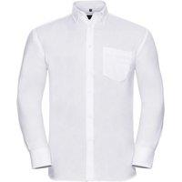 Russell Collection Men's Ultimate Non-Iron Long-Sleeved Formal Shirt in White | Size: 16.5 in