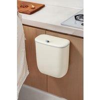 Living and Home 12L Hanging Waste Bin Dustbin Flip-top Trash Can with Lid in Cream