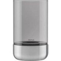 Blomus CALMA Lantern M - Stainless Steel matt, Glass Smoke in Silver