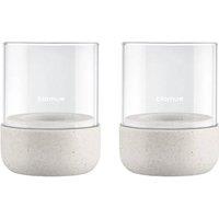 Blomus Set of 2 CALMA Lantern Size XS - Moonbeam in Off-White