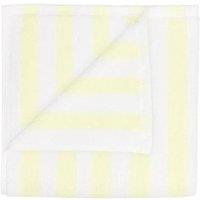 Blomus ARTO Towel with Wide Stripes 50 x 100 cm - White/Transparent Yellow in White