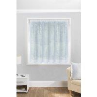 Tyrone Textiles Albany Plain White Net Panel Curtain - Pre Cut Ready To Hang | Size: 200 cm width x 91 cm drop