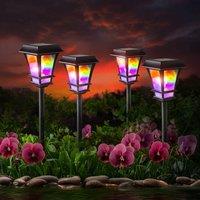 Gainsborough Set of 4 Solar Garden Stake Lights Galaxy Effect Lanterns 43cm