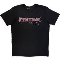 Rock Off officially Licensed Products Fleetwood Mac Rumours Premium Carbon T-Shirt in Black | Size: Large