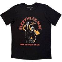 Rock Off officially Licensed Products Fleetwood Mac Summer Tour Premium Carbon T-Shirt in Black | Size: Medium