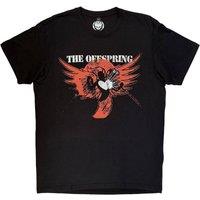 Rock Off officially Licensed Products The Offspring Rise & Fall Premium Carbon T-Shirt in Black | Size: XL
