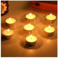 KDMD 16 Pack Tealight Candles 8 Hour Long Burn Vanilla Scent in White