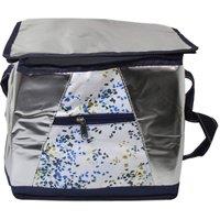 KDMD 12 Litre Travel Picnic Cooling Bag for Food Drinks Cool in Silver