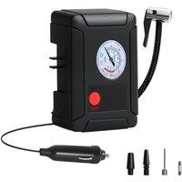 Nordara Portable Digital Electric Car Tyre Inflator Air Compressor Pump in Black | Size: 10000mm x 520mm