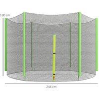 Nordara Green-8ft Trampoline Replacement Safety Net in Green | Size: 0-12 m