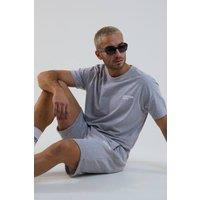 BCouture Men's Shorts & T-Shirt Set in Grey | Size: Small