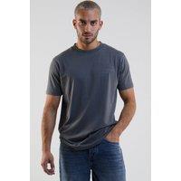 BCouture Men's Regular Fit Cotton T-Shirt in Dark Grey | Size: Medium