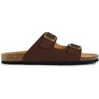 V.GAN Men's Mango Comfort Soft Footbed Sandals in Brown | Size: 11