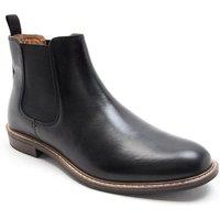 Thomas Crick Men's Bateman' Leather Formal Chelsea Boots Classic Comfortable & Stylish Boots in Black | Size: 11