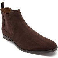 Thomas Crick Men's Addison' Formal Suede Chelsea Boots in Brown | Size: 7
