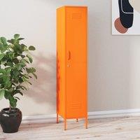 Berkfield Home Locker Cabinet Orange 35x46x180 cm Steel | Size: 35 x 46 x 180 cm