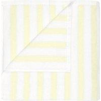 Blomus ARTO Bath Towel with Wide Stripes - White/Transparent Yellow in White