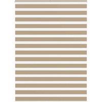 Berkfield Home Zebra Blind Sand Brown 160x200 cm Fabric Width 155.9 cm Polyester