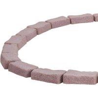 Ferand Realistic Garden Edging Flexible Landscape Border 46.4 x 2.2 in in Brown