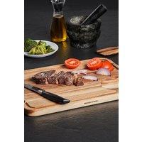 Cole & Mason Extra Large Acacia Wood Carving Chopping & Serving Board in Brown