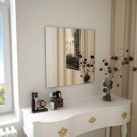 Berkfield Home Wall Mirror 60x60 cm Square Glass in Silver