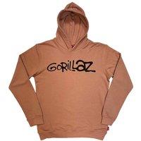 Rock Off officially Licensed Products Gorillaz Group Circle Rise Rock Off Unplugged Pullover Hoodie in Pink | Size: XL