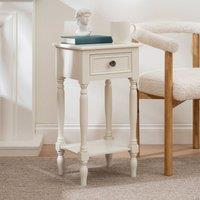 Scottish Everlastings Ltd Ivory Side Table with Drawer
