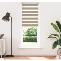 Berkfield Home Zebra Blind Sand Brown 90x230 cm Fabric Width 85.9 cm Polyester