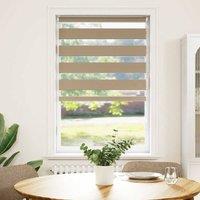 Berkfield Home Zebra Blind Sand Brown 90x150 cm Fabric Width 85.9 cm Polyester