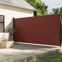 Berkfield Home Retractable Side Awning Brown 220x600 cm