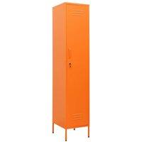 Berkfield Home Locker Cabinet Orange 35x46x180 cm Steel | Size: 35 x 46 x 180 cm