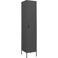Berkfield Home Locker Cabinet Anthracite 35x46x180 cm Steel in Dark Grey | Size: 35 x 46 x 180 cm