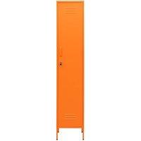 Berkfield Home Locker Cabinet Orange 35x46x180 cm Steel | Size: 35 x 46 x 180 cm
