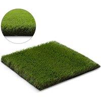 RugsX Artificial Grass Etile Rug in Green | Size: 100 cm x 250 cm