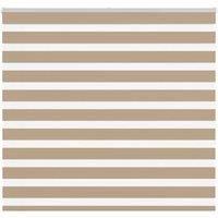 Berkfield Home Zebra Blind Sand Brown 160x150 cm Fabric Width 155.9 cm Polyester