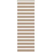 Berkfield Home Zebra Blind Sand Brown 90x230 cm Fabric Width 85.9 cm Polyester