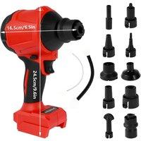 Nordara 40000RPM Cordless Blower Inflator Vacuum Multifunction Tool in Red | Size: 100 cm x 15 cm