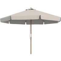Nordara Grey 3.3m Garden Parasol Umbrella 8Rib Outdoor Sun Shade Canopy Patio | Size: 100 cm x 15 cm
