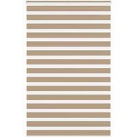 Berkfield Home Zebra Blind Sand Brown 150x200 cm Fabric Width 145.9 cm Polyester