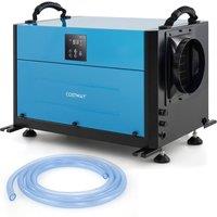 Costway 80L/Day Crawl Space Dehumidifier Commercial Dehumidifier w/3 Modes in Blue