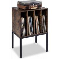 Costway Record Player Stand Turntable Stand w/Vinyl Storage Shelves in Brown